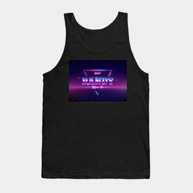 Best Randy Name Tank Top by Hastag Pos